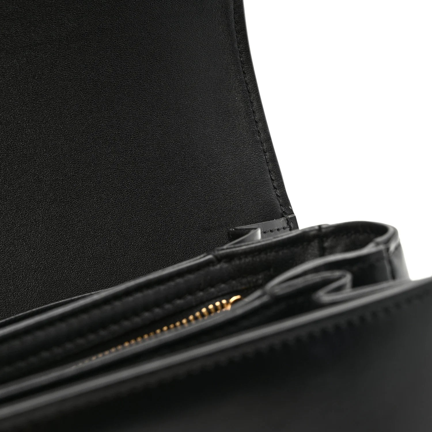 Shiny Calfskin Medium Triomphe Black