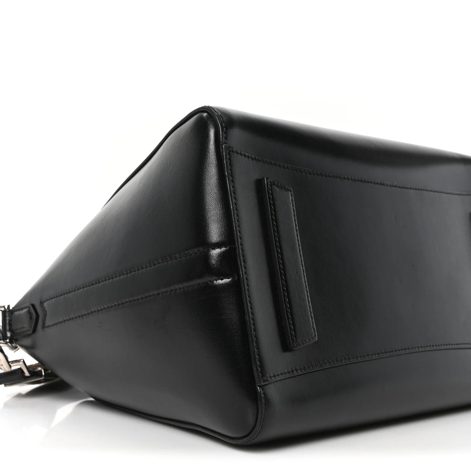 Shiny Lord Calfskin Large Antigona Black