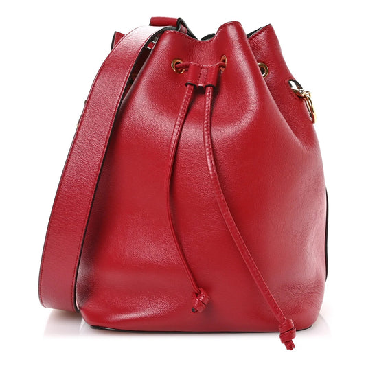 Vitello Grace Matte F Is  Grande Mon Tresor Bucket Bag Fragola