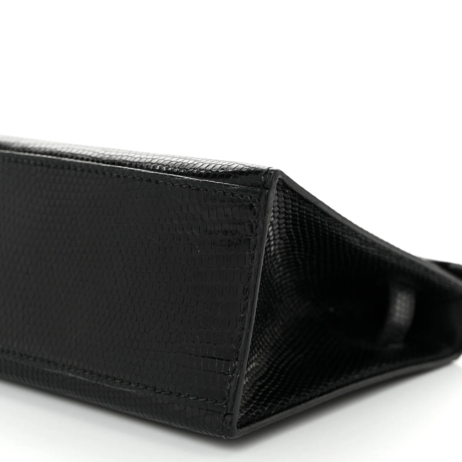 Lizard Kelly Pochette Clutch Black