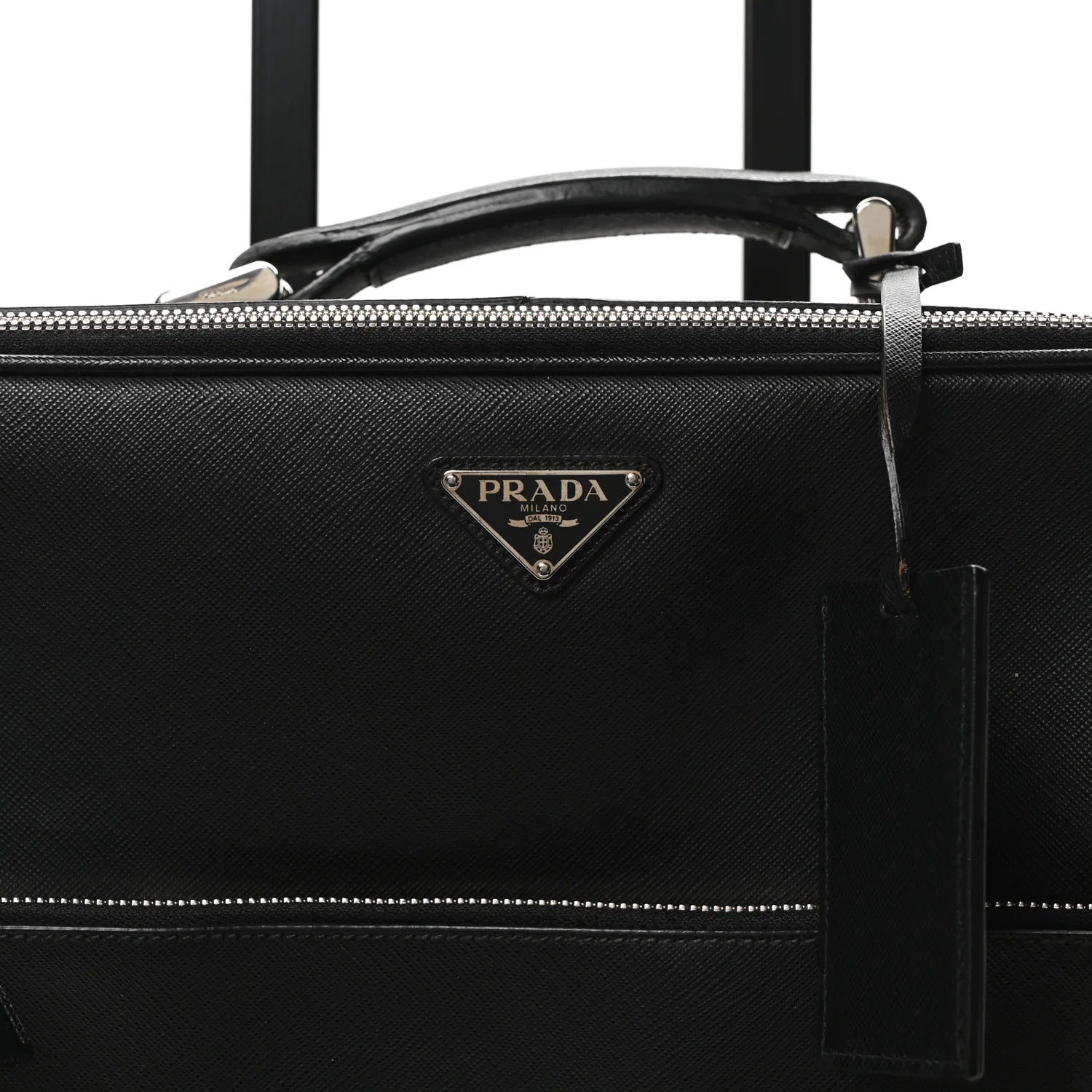 Saffiano Trolley Luggage Black
