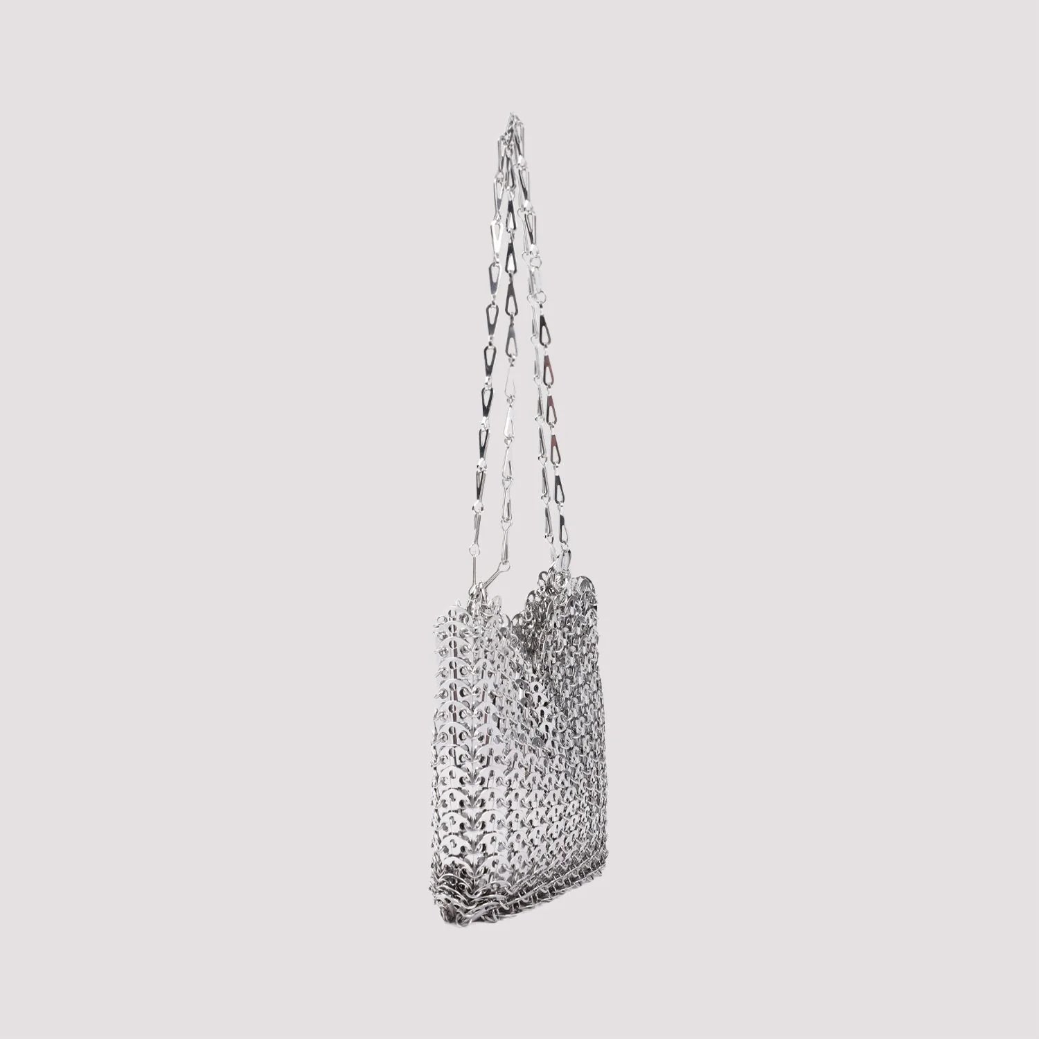 SILVER METAL CHAIN 1969 SHOULDER BAG