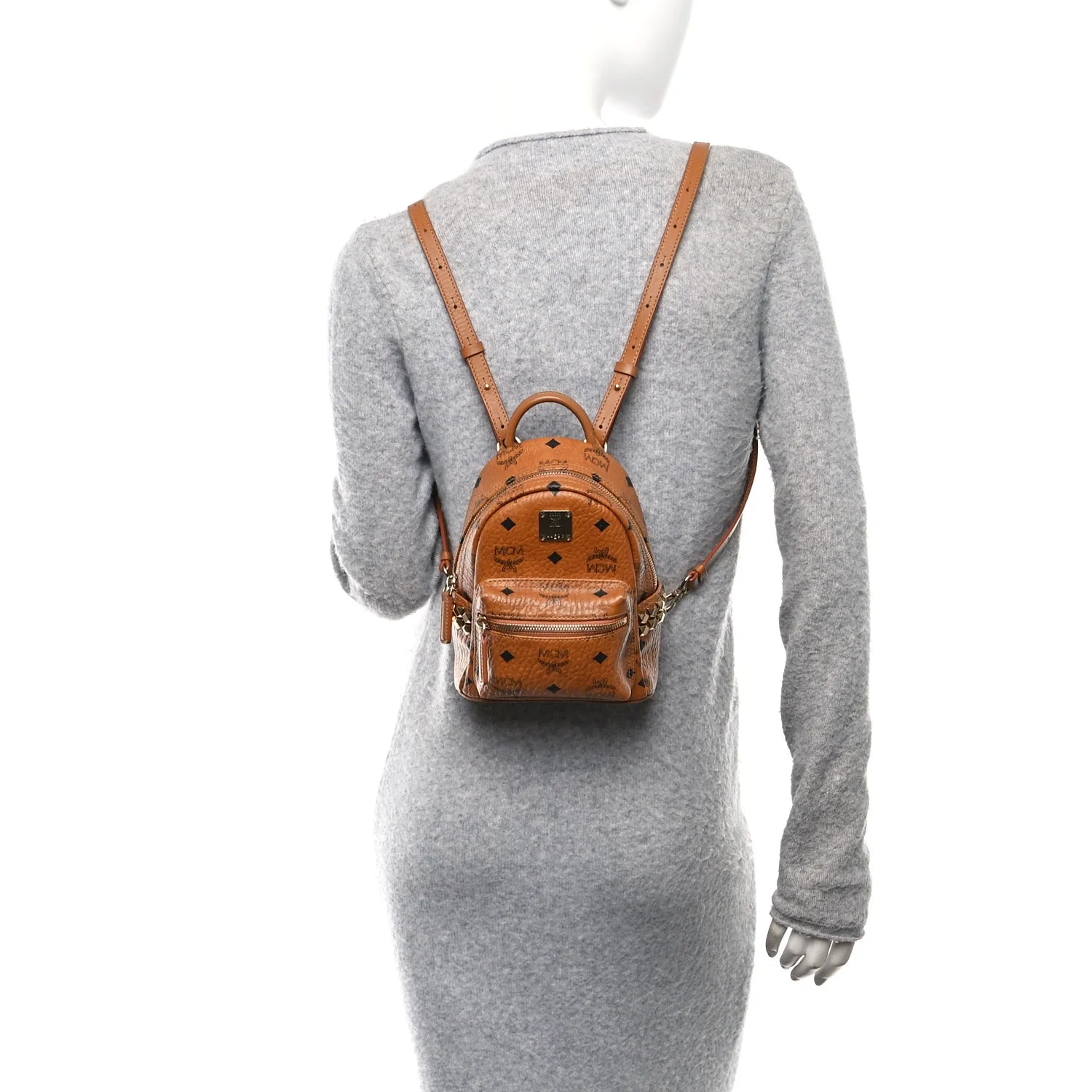 Visetos Side Stud X-Mini Stark Bebe Boo Backpack Cognac