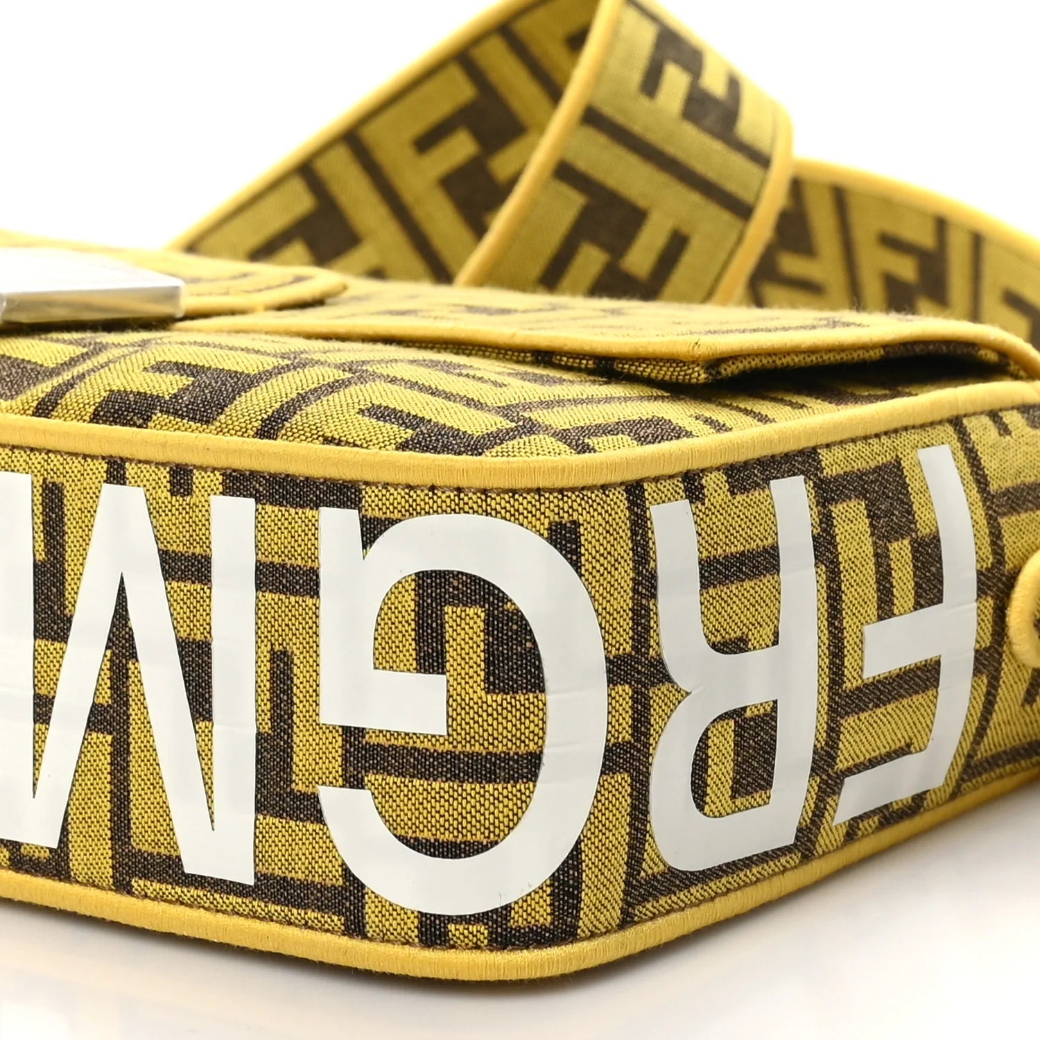 X FRGMT Woven Fabric Jacquard FF Embroidered Baguette Mimosa