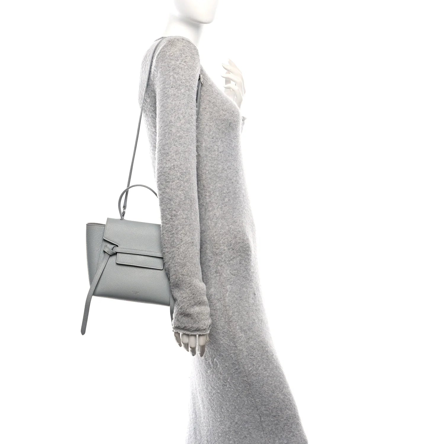 Grained Calfskin Nano Belt Bag Mineral