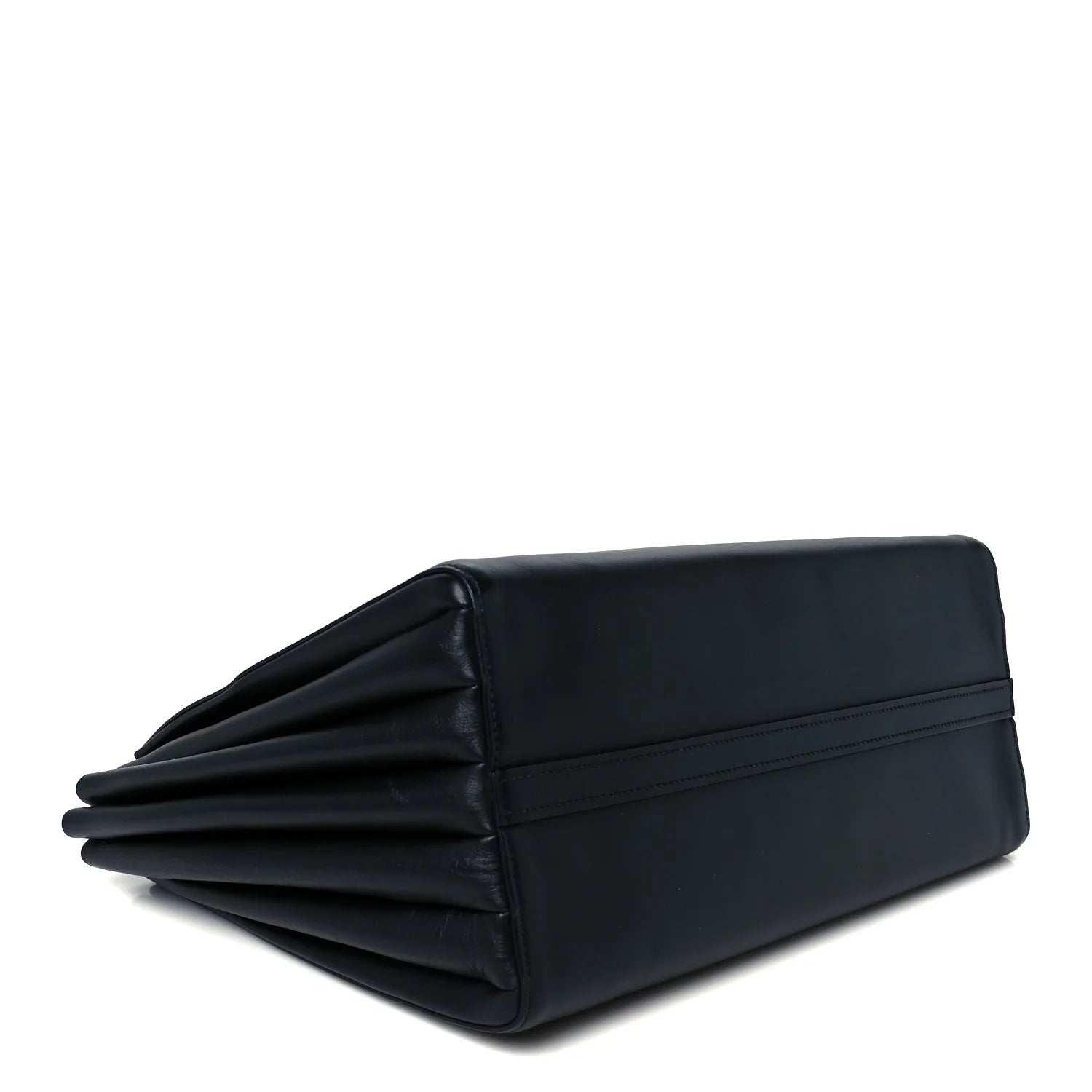 City Calfskin Medium Bibliothèque Tote Black