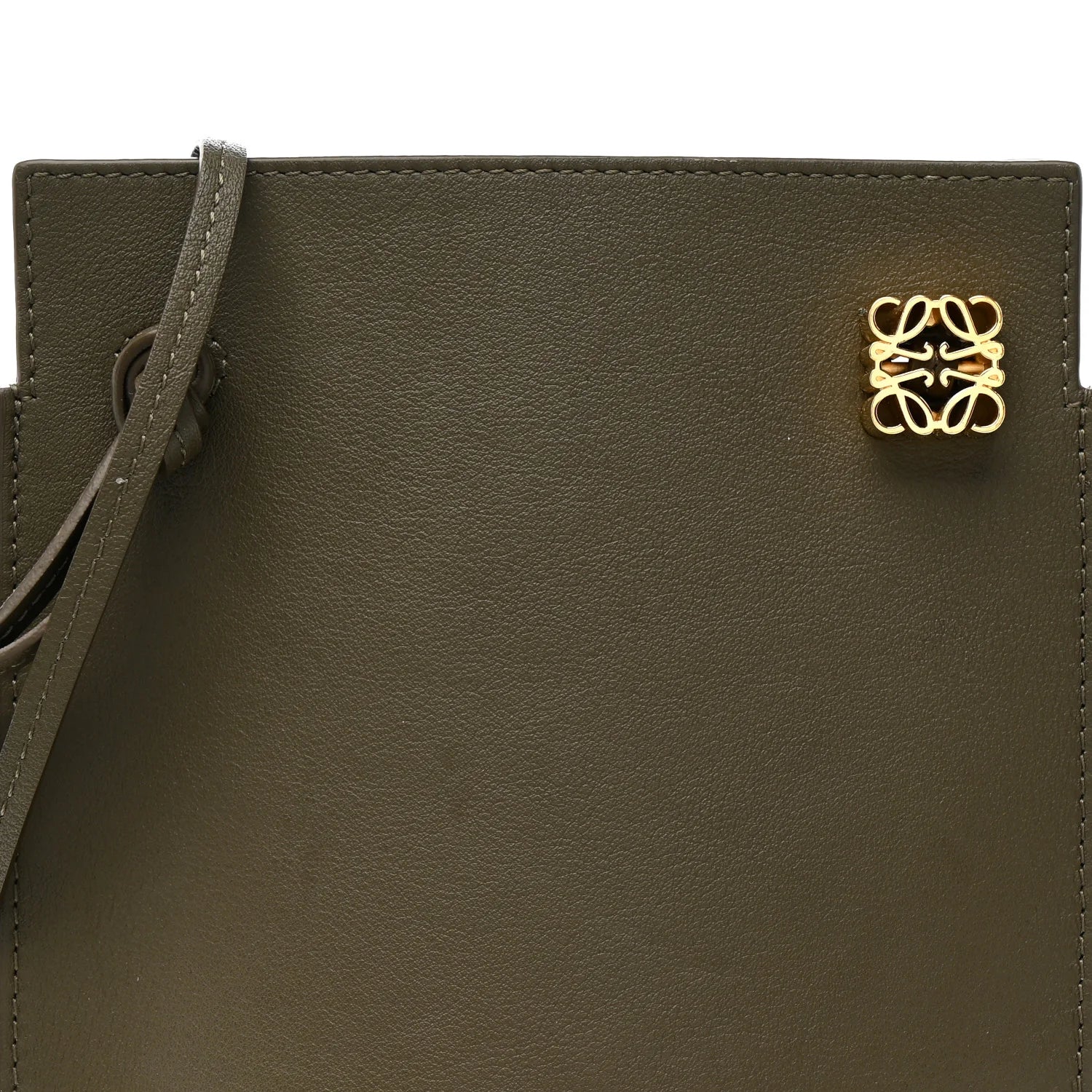 Smooth Calfskin Dice Pocket Khaki Green