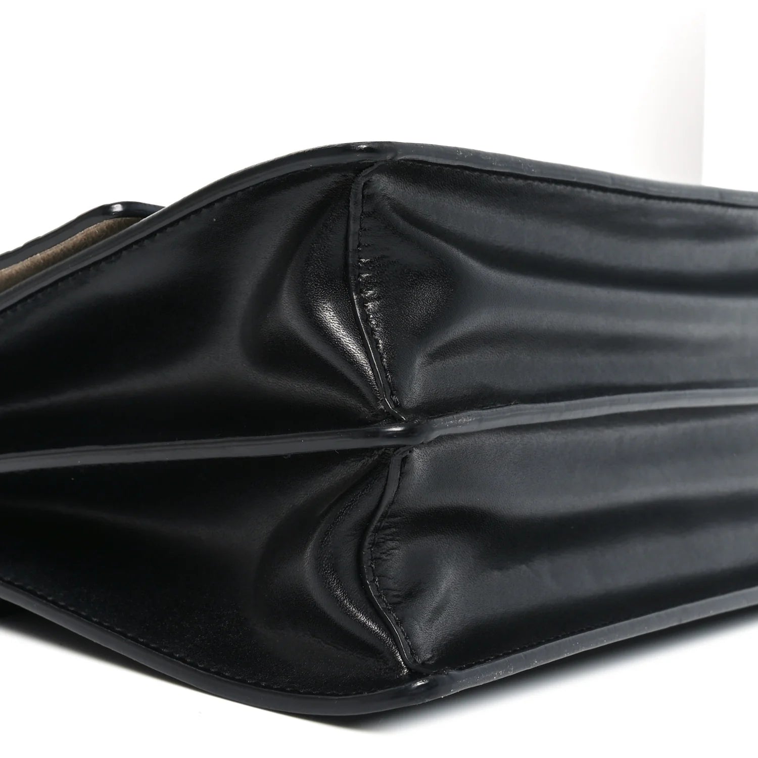 Vitello Liberty Bi-Color FF 1974 Embossed Chain Strap Kan U Shoulder Bag Black Maya