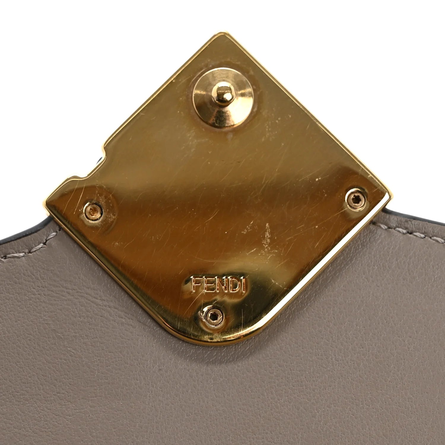 Vitello King Cruise FF Diamonds Continental Envelope Wallet on Chain Truffle Dove