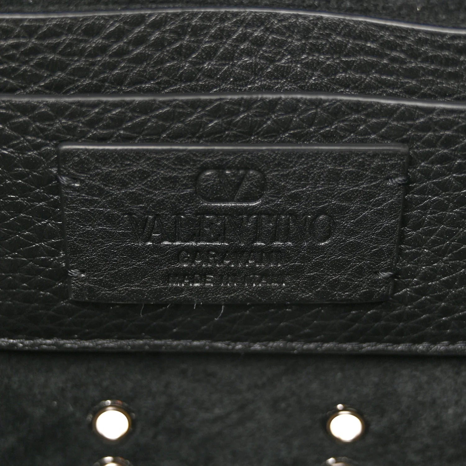 Grainy Calfskin Studded Nellcote Crossbody Bag Black