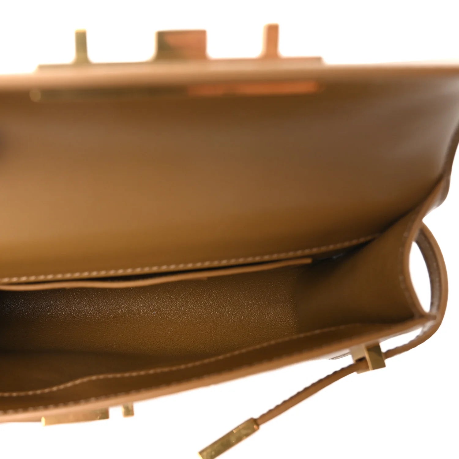 Smooth Calfskin Mini Manhattan Shoulder Bag Tabac Brown