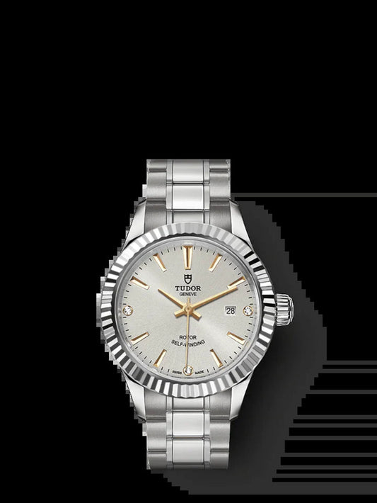 Style, Stainless Steel and Diamond-Set, 28Mm, Ref# M12110-0011