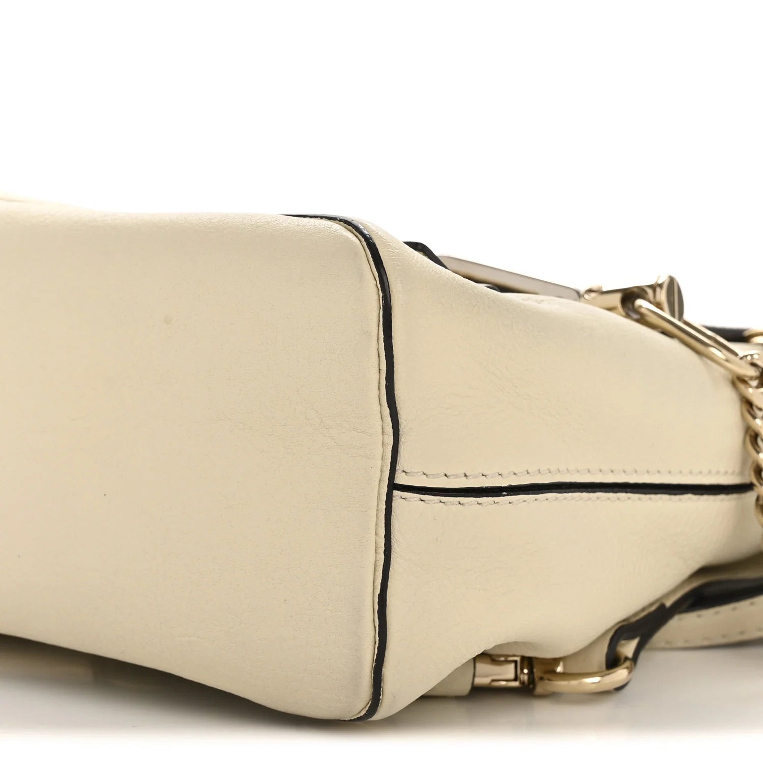 Suede Calfskin Mini Faye Backpack off White