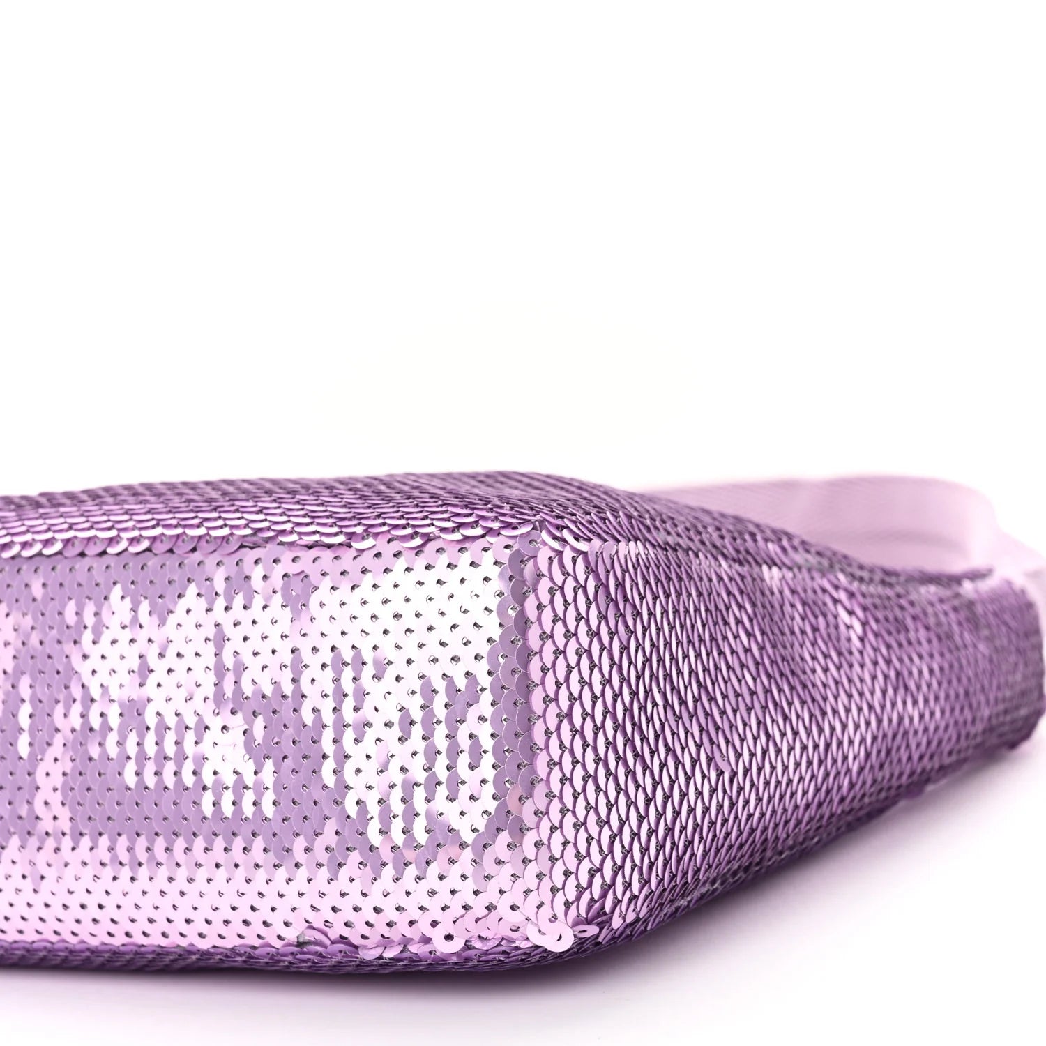 Paillettes Sequin Mini Re-Edition 2000 Bag Lilium Black