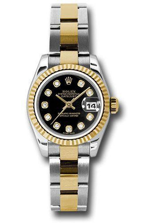 Rolex Lady Datejust 26Mm Watch 179173 Bkdo