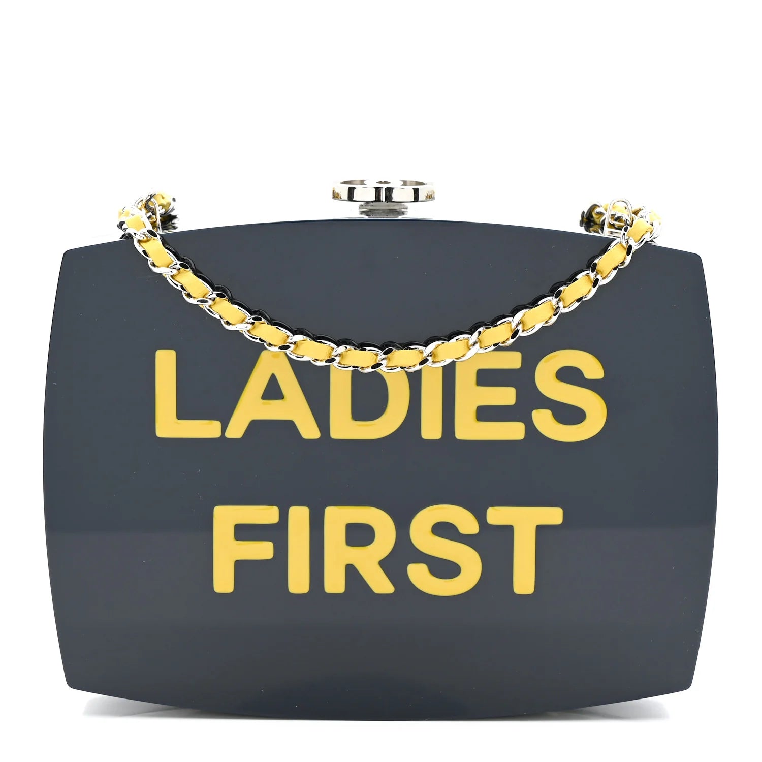 Plexiglass Evening in the Street 5X5=Cc Small Clutch Dark Blue