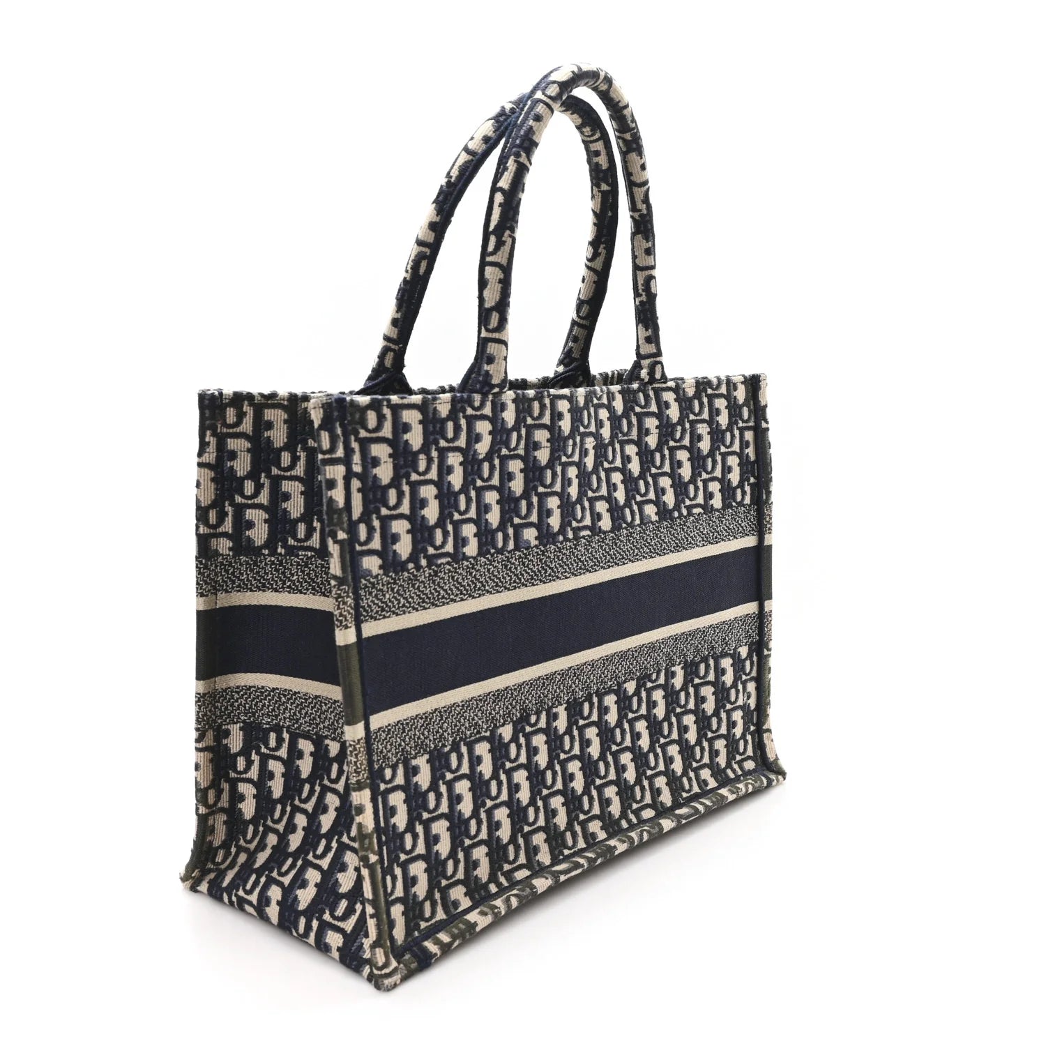 Oblique Medium Book Tote Blue Multicolor