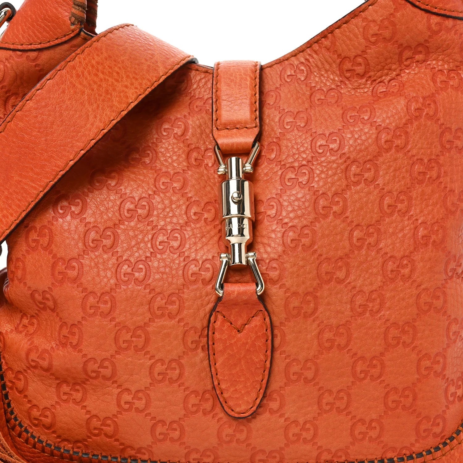 ssima Medium New Jackie Shoulder Bag Orange