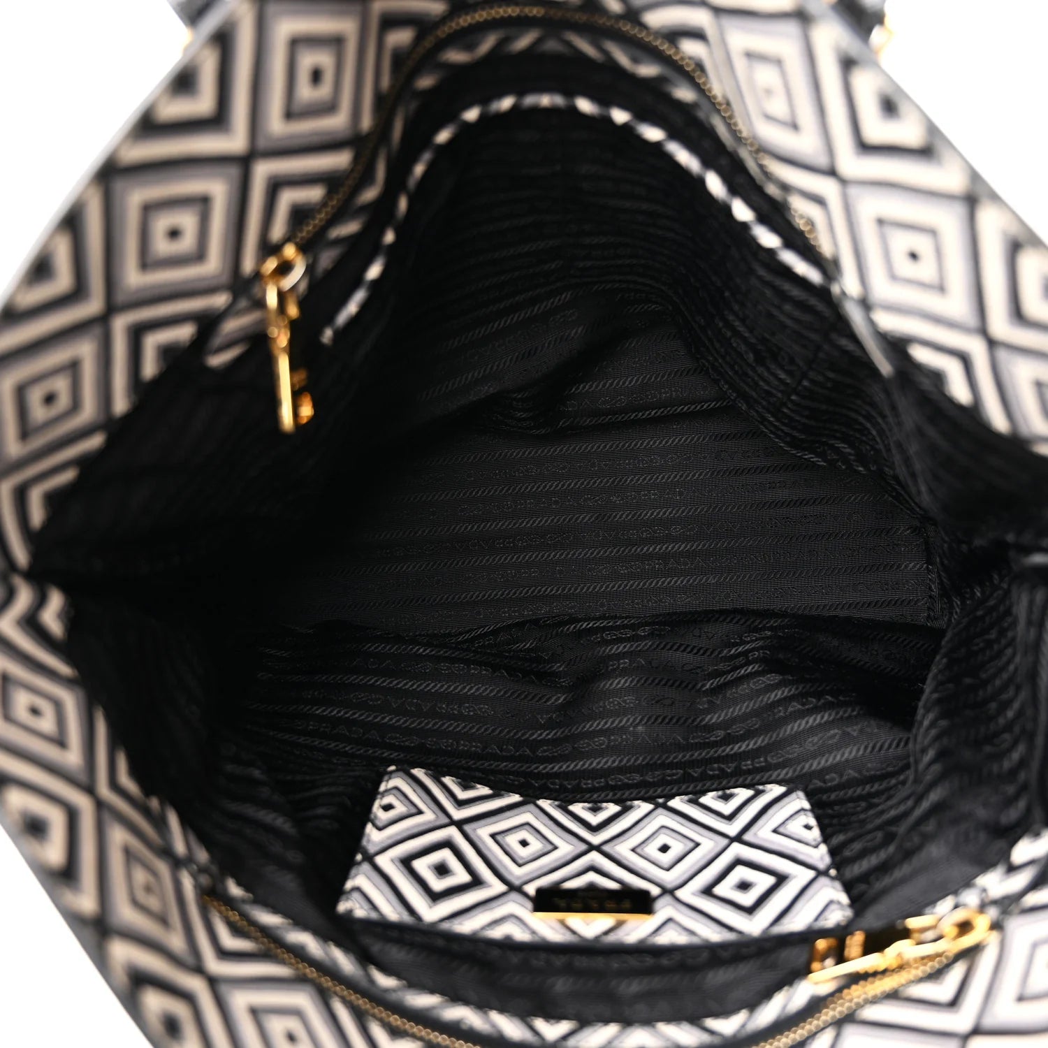 Saffiano Diamond Print Tote Multicolor