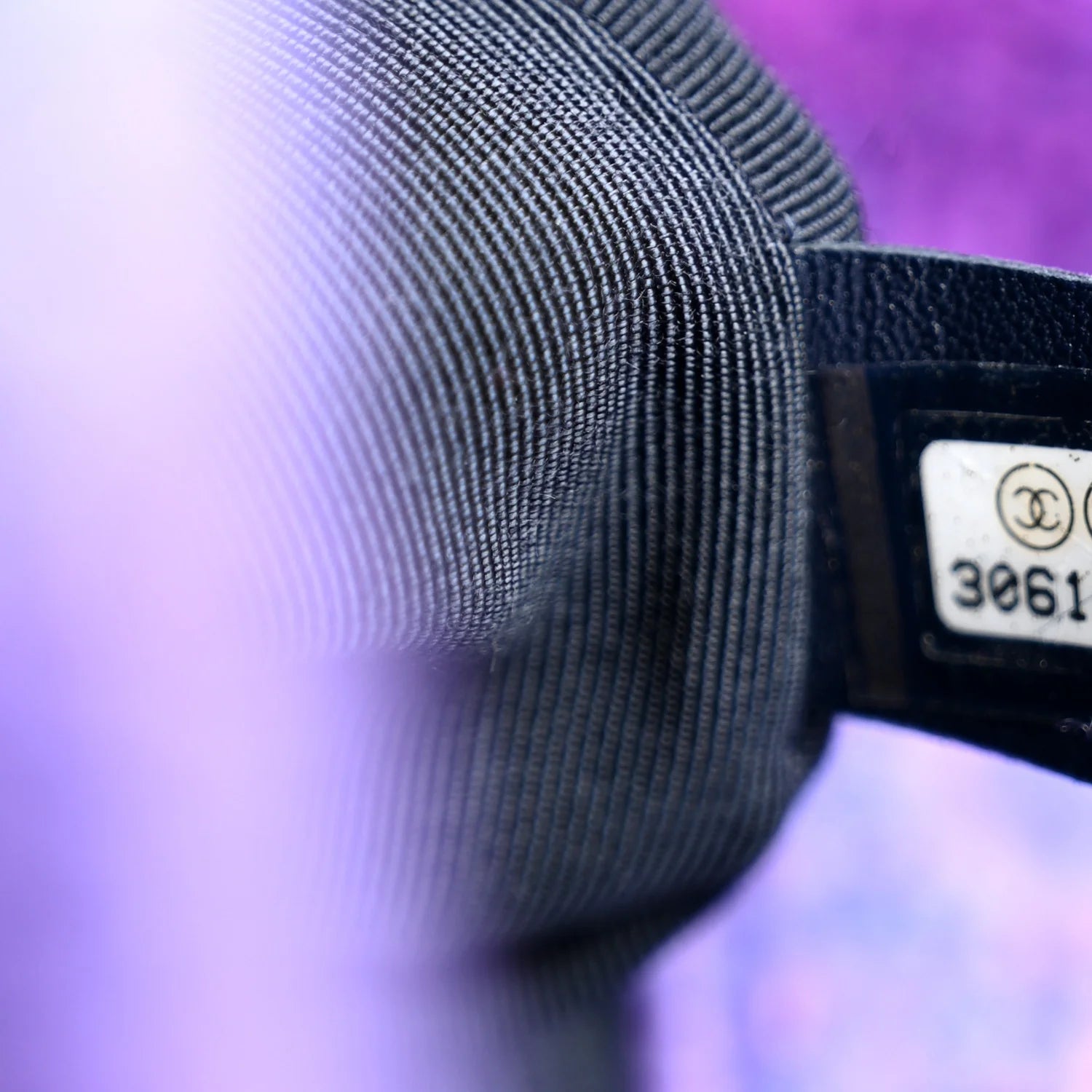 Wool Tweed Quilted Large  19 Flap Purple Black Blue