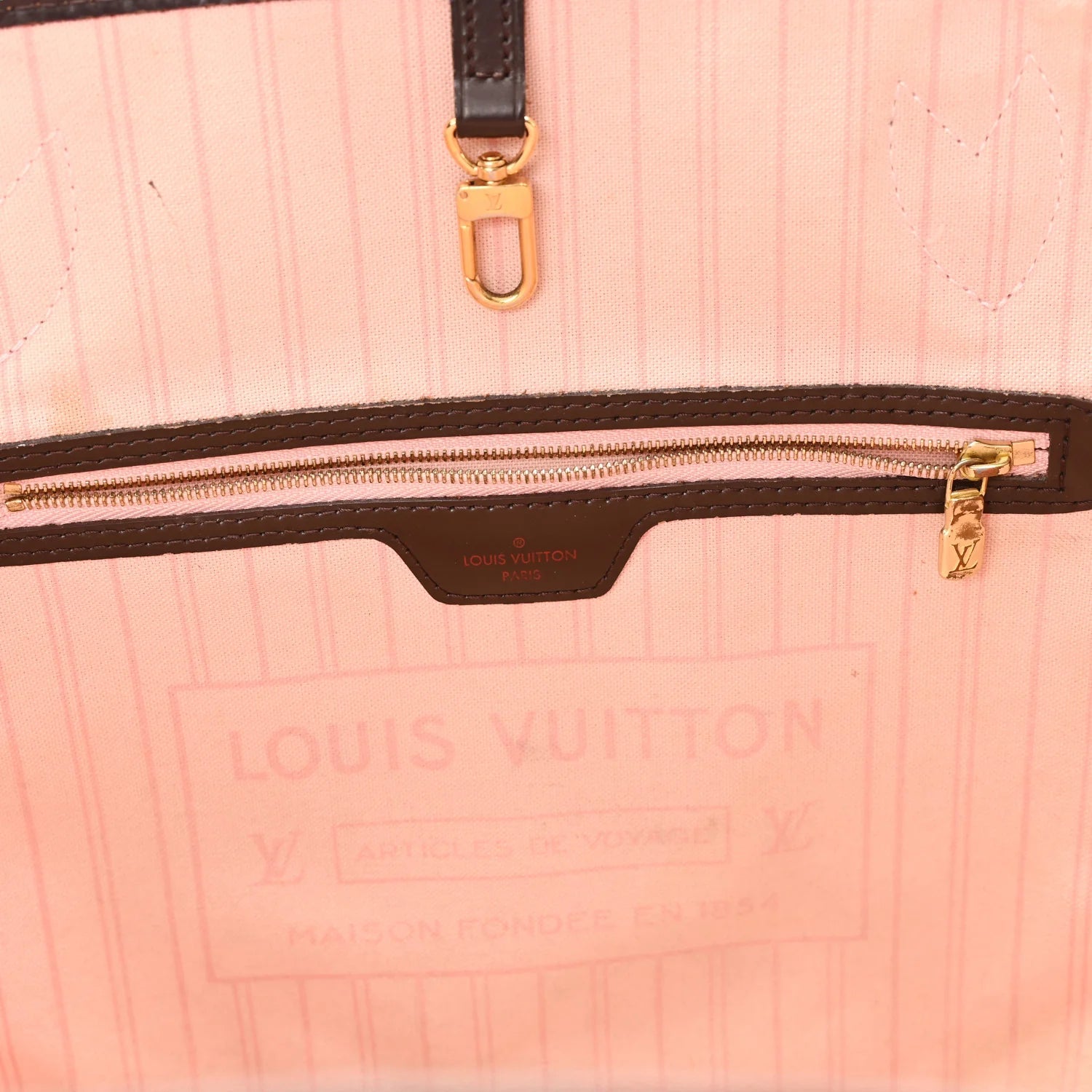 Damier Ebene Neo Neverfull MM Rose Ballerine