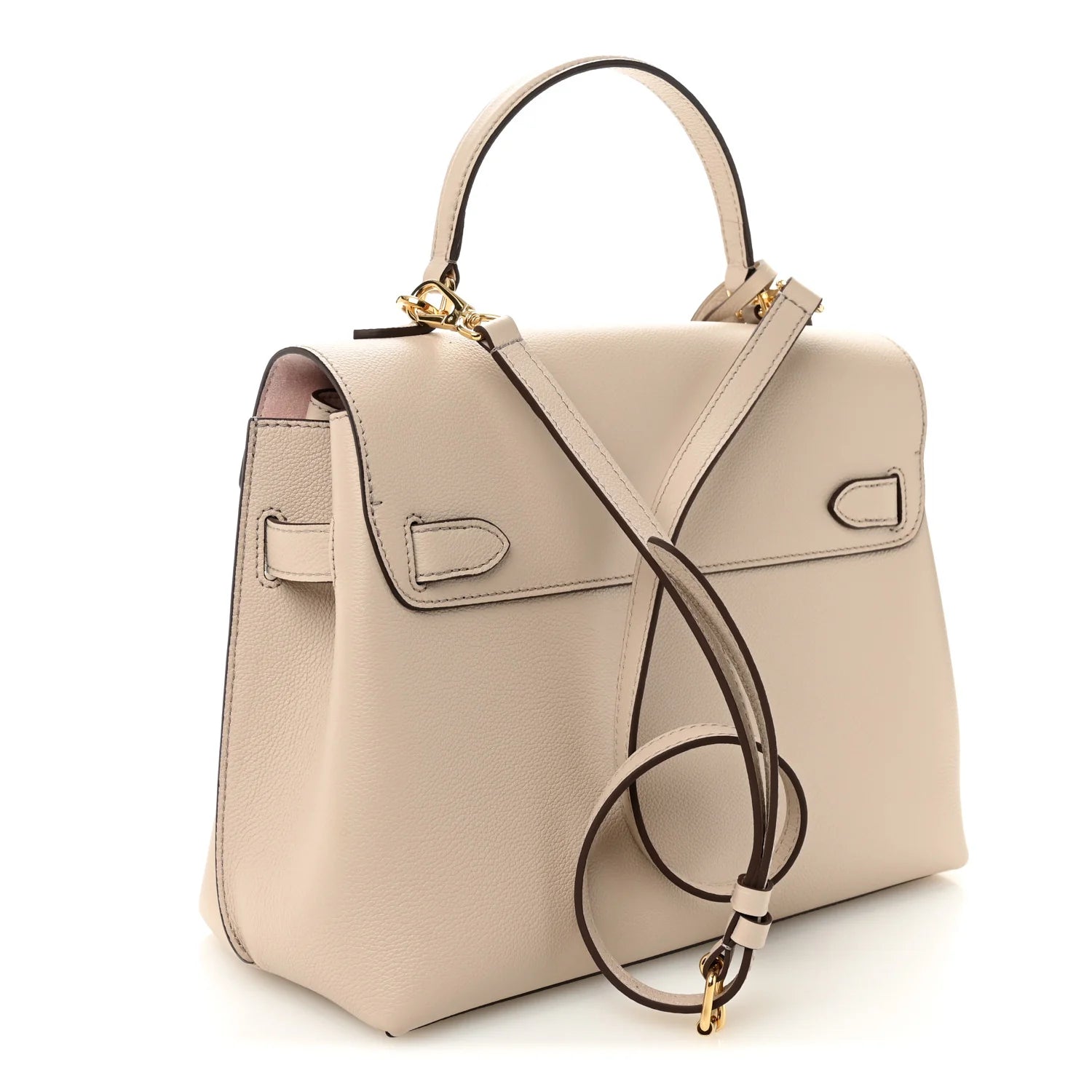 Soft Calfskin Lockme Ever MM Greige