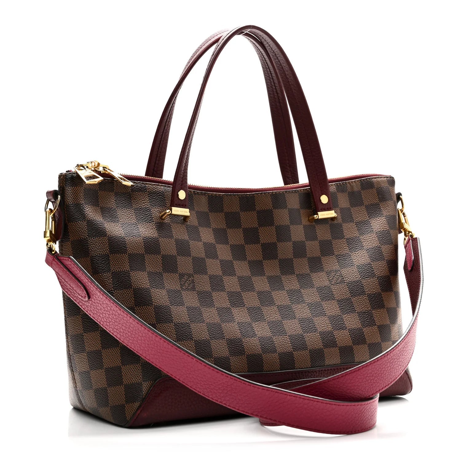 Damier Ebene Cuir Taurillon Hyde Park Fuchsia