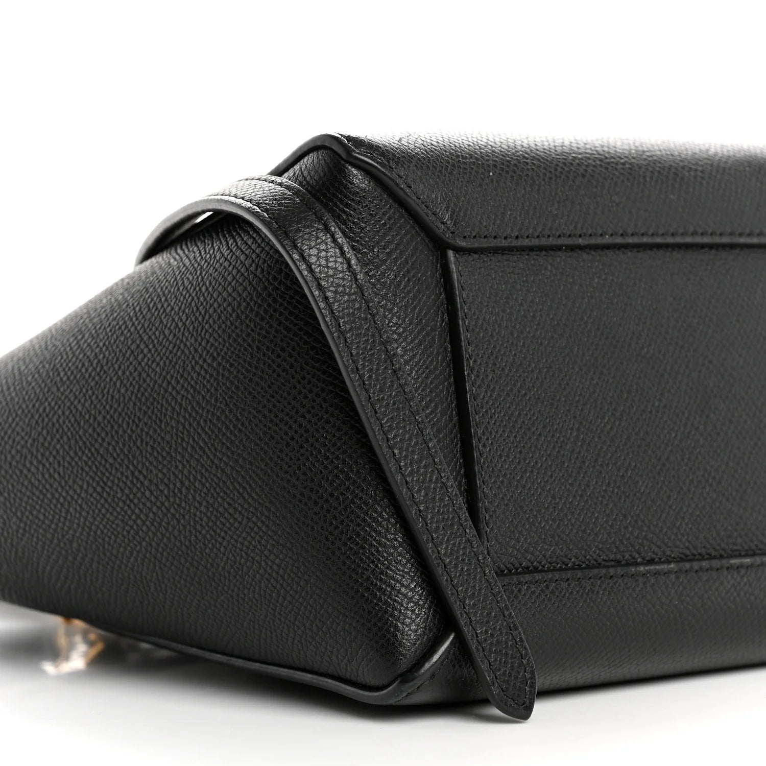 Grained Calfskin Nano Belt Bag Black