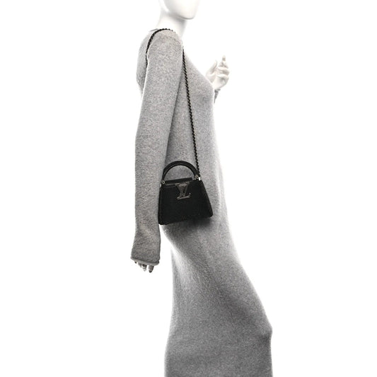 Swarovski Crystal Satin Lizard Nano Capucines Black