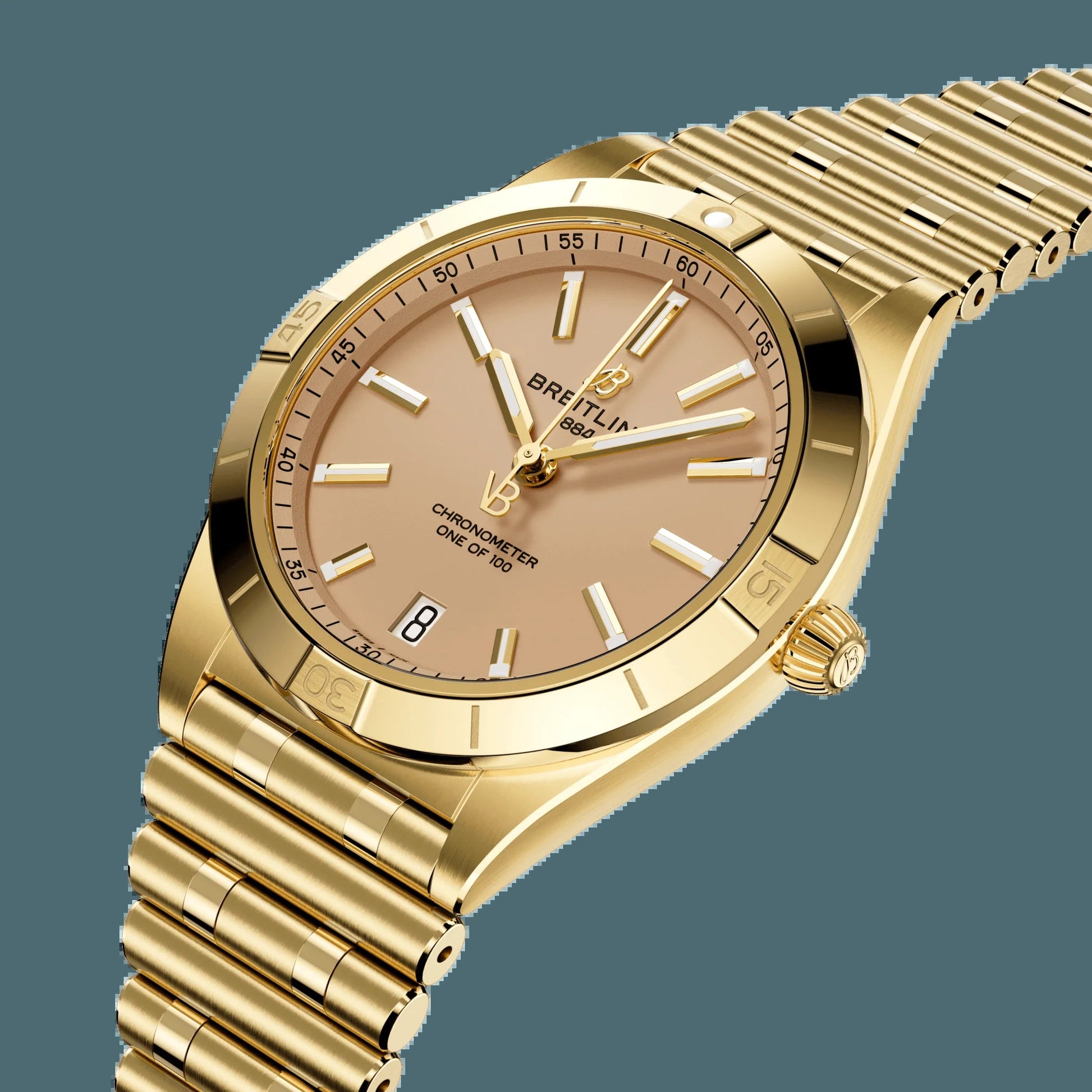 Chronomat Automatic 36 Victoria Beckham, 18K Yellow Gold, Ref# K103801A1A1K1, Unworn 2024