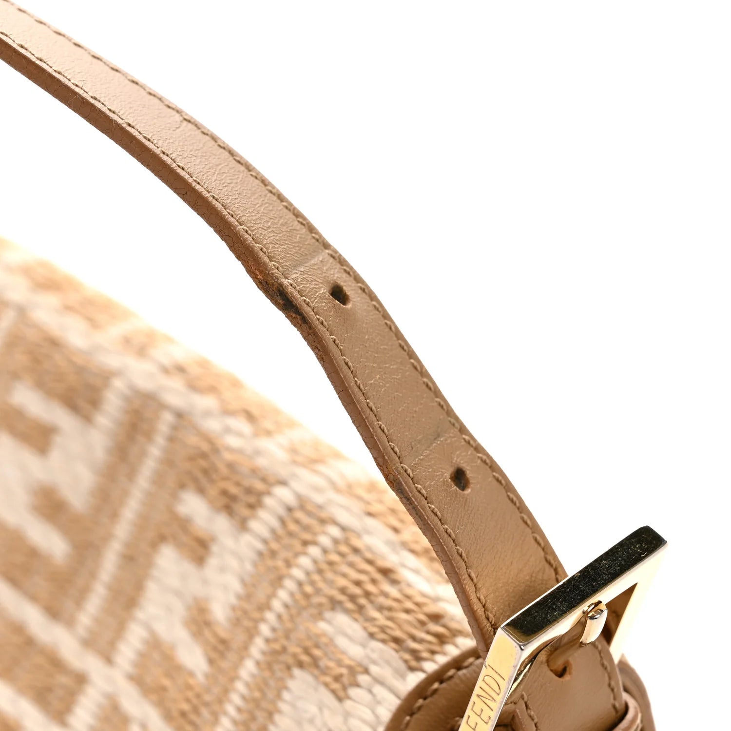 Raffia Mama Baguette Beige