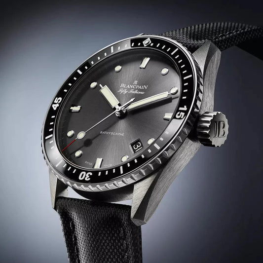 Unworn  Fifty Fathoms Bathyscaphe, Stainless Steel, 43Mm, Ref# 5000-1110-B52A, Box and Papers