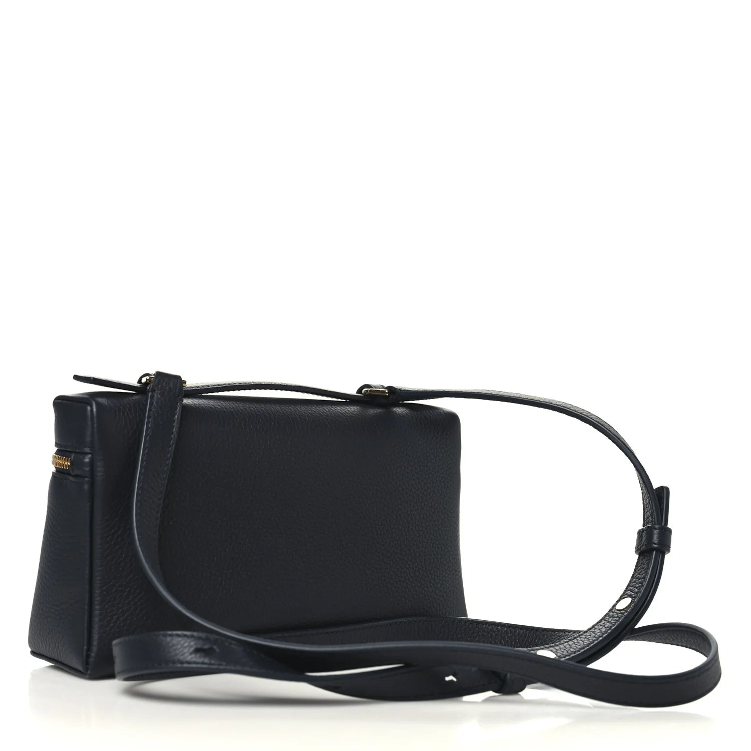 Grained Calfskin L19 Extra Pocket Pouch Navy Blue