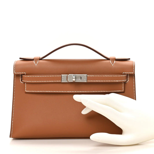 Swift Kelly Pochette Clutch Gold