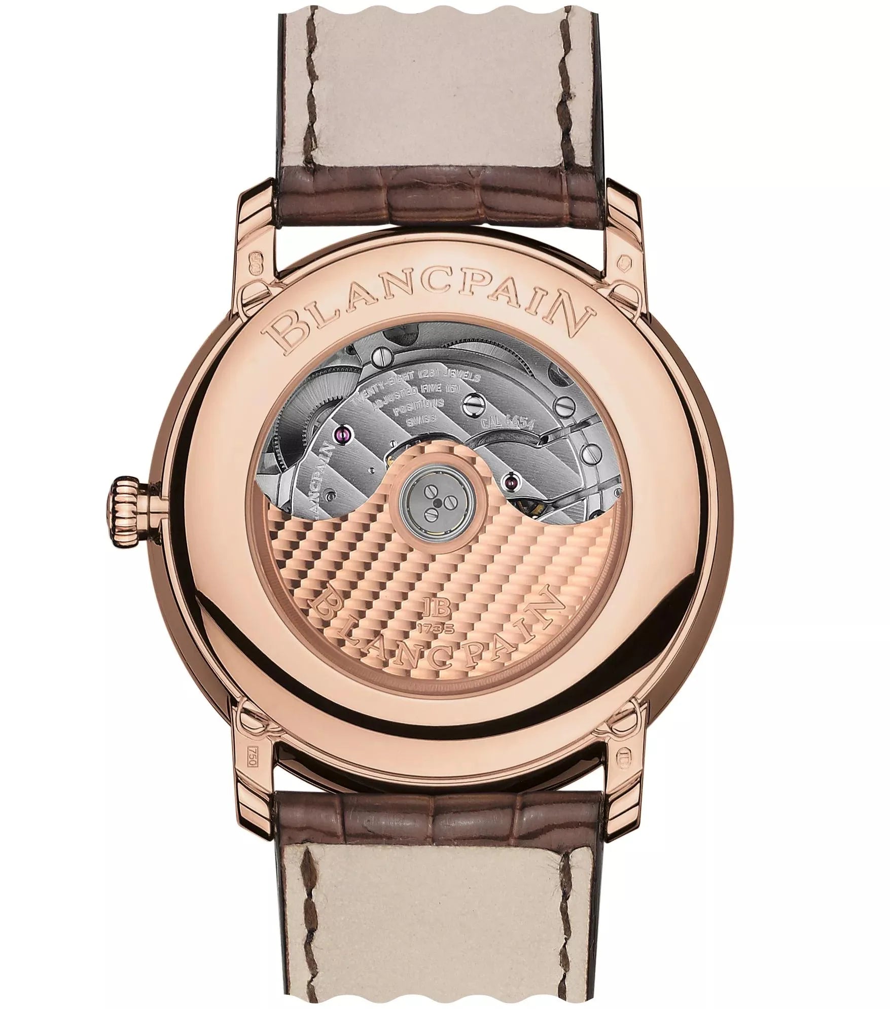 Unworn  Villeret Ultra Slim Moonphase and Complete Calender, 18K Red Gold, 40 Mm, Ref# 6654-3642-55B, Box and Papers