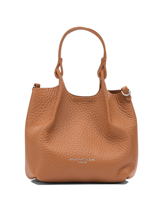 ORANGE LEATHER HANDBAG