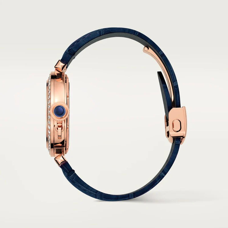 Unworn  Pasha De , 18K Rose Gold with Diamond-Set, 35Mm, Ref# WJPA0012, Box and Papers