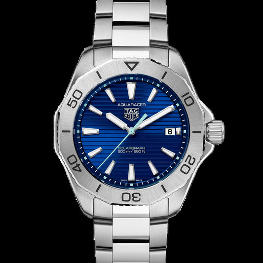 Unworn  Aquaracer Professional 200 Solargraph, Stainless Steel, 40Mm, Ref# WBP1113.BA0000, Box & Papers