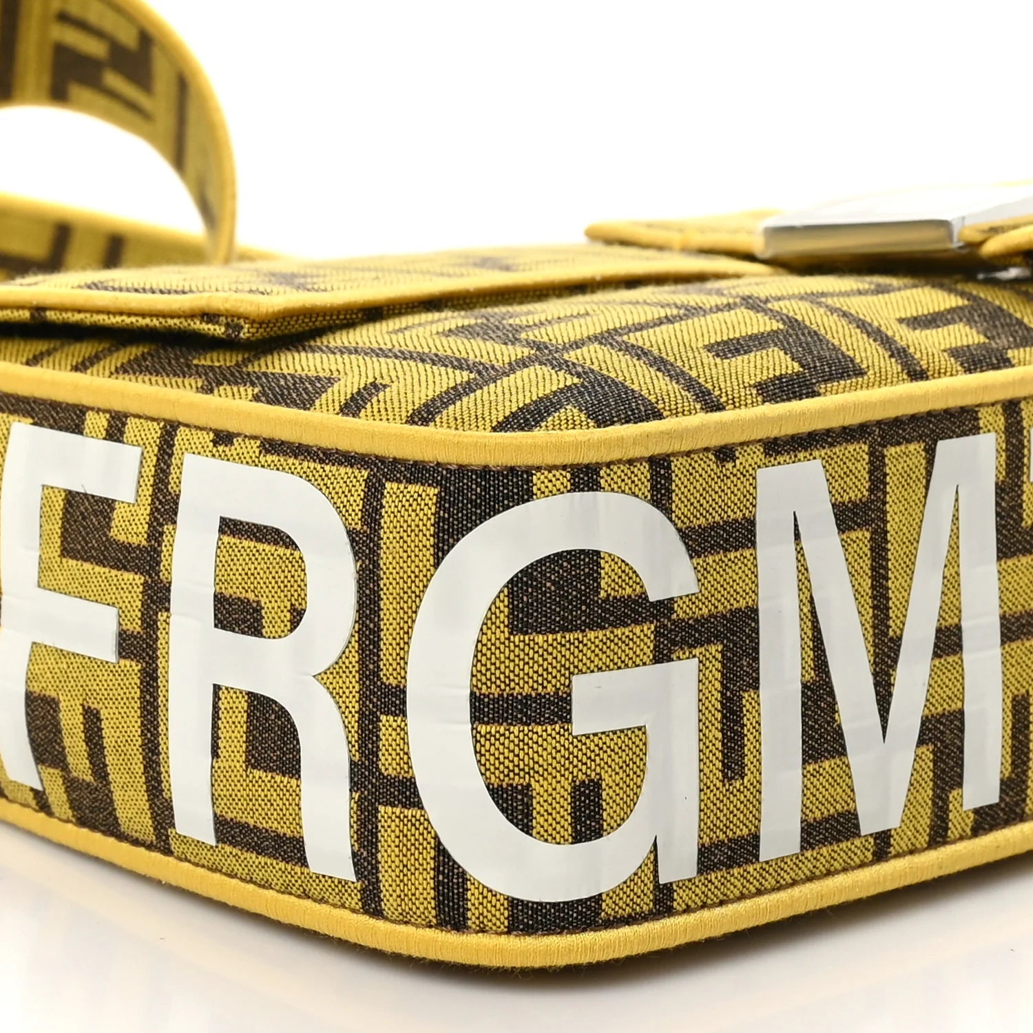 X FRGMT Woven Fabric Jacquard FF Embroidered Baguette Mimosa