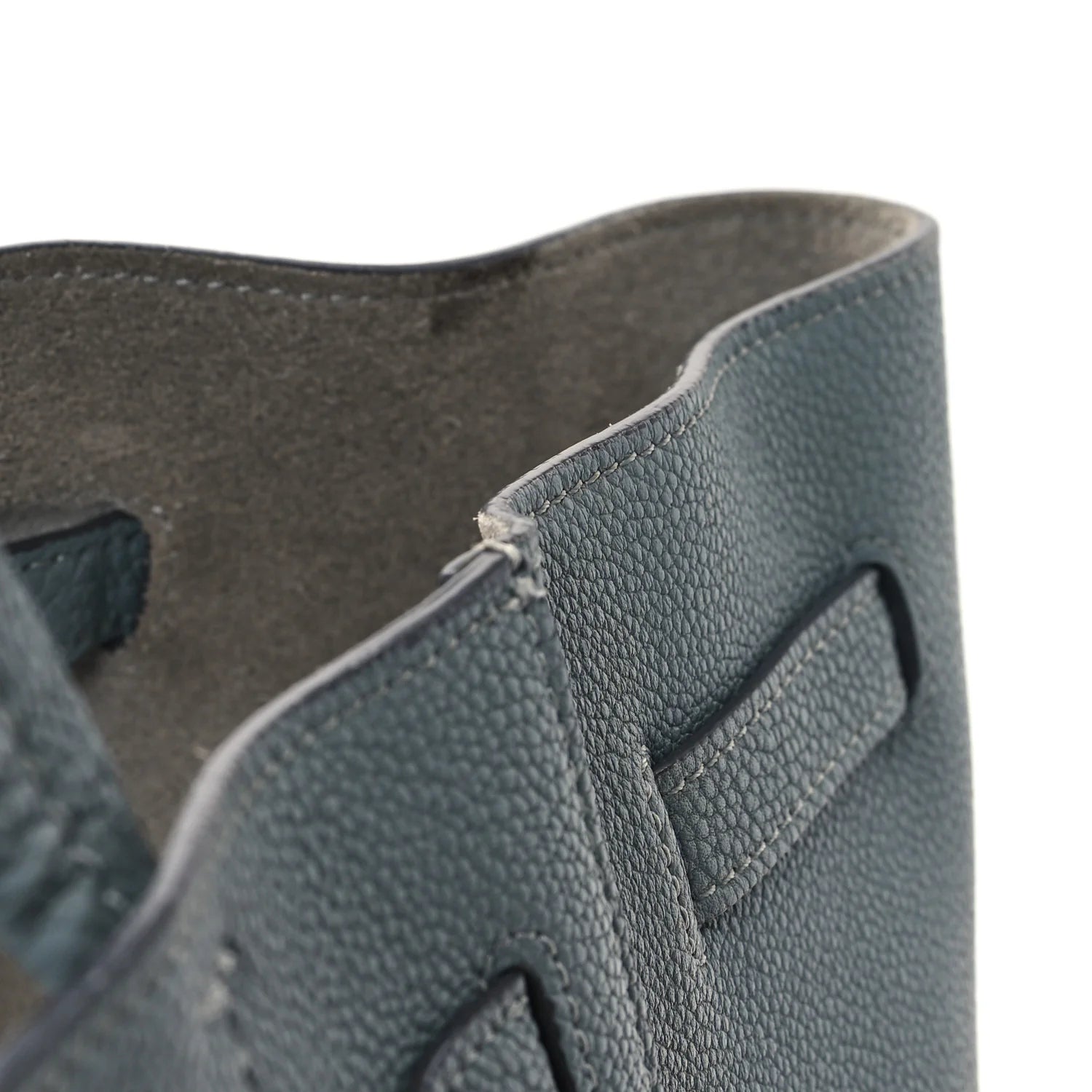 Soft Grained Calfskin Small Belt Cabas Phantom Storm