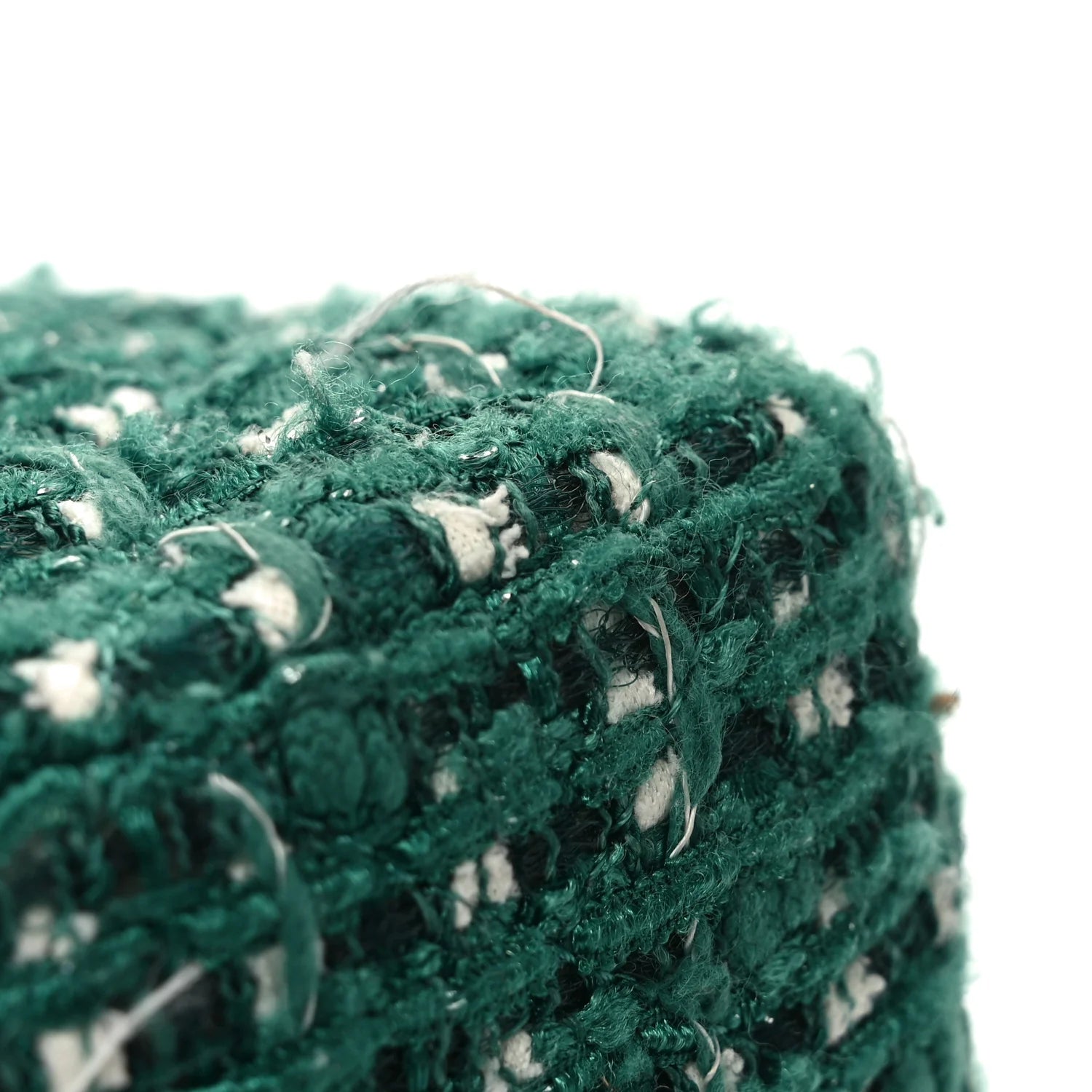 Tweed Quilted Medium Double Flap Green