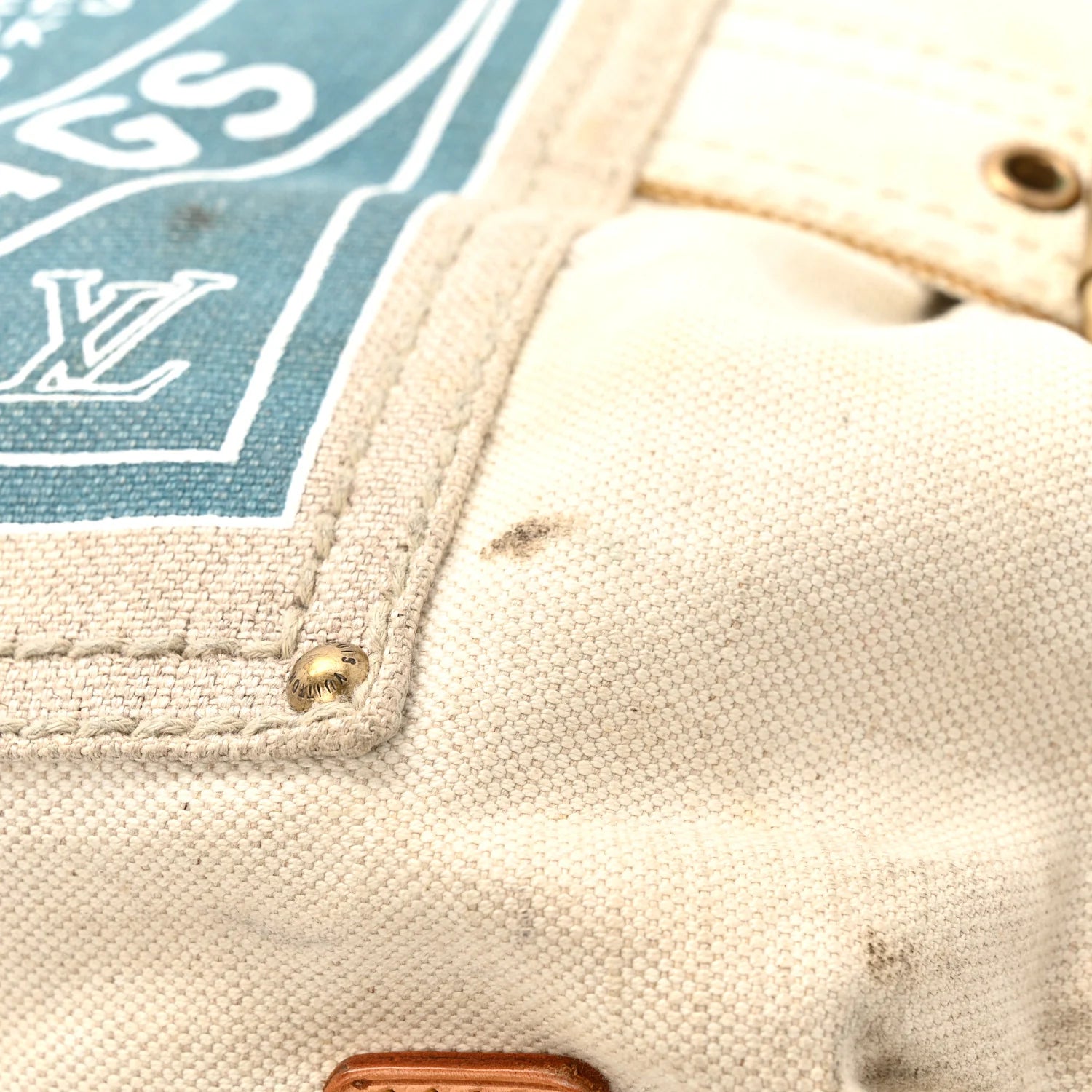 Toile Globe Shopper Cabas MM Blue