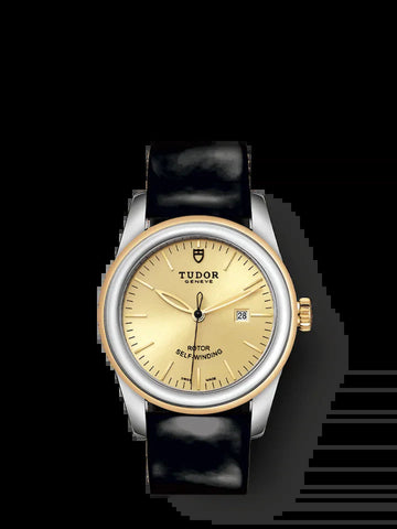 Glamour Date, Stainless Steel and 18K Yellow Gold, 31Mm, Ref# M53003-0047