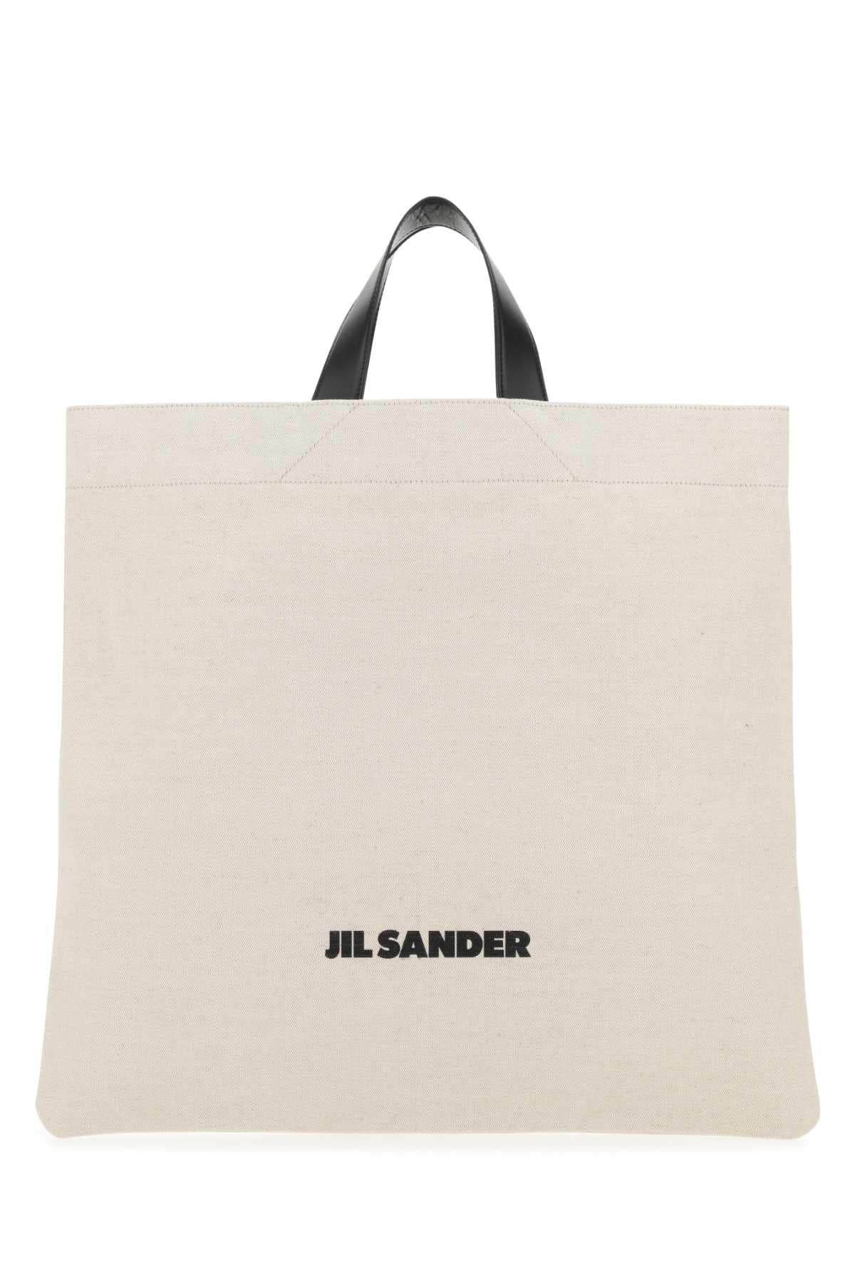 SAND CANVAS SHOPPING BAG