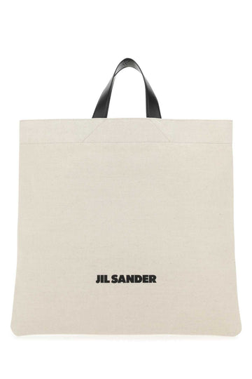 SAND CANVAS SHOPPING BAG
