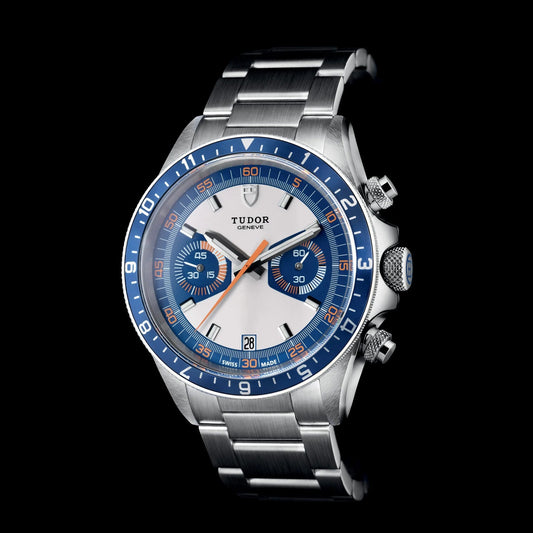 Heritage Chrono Blue, Stainless Steel, 42Mm, Ref# M70330B-0004