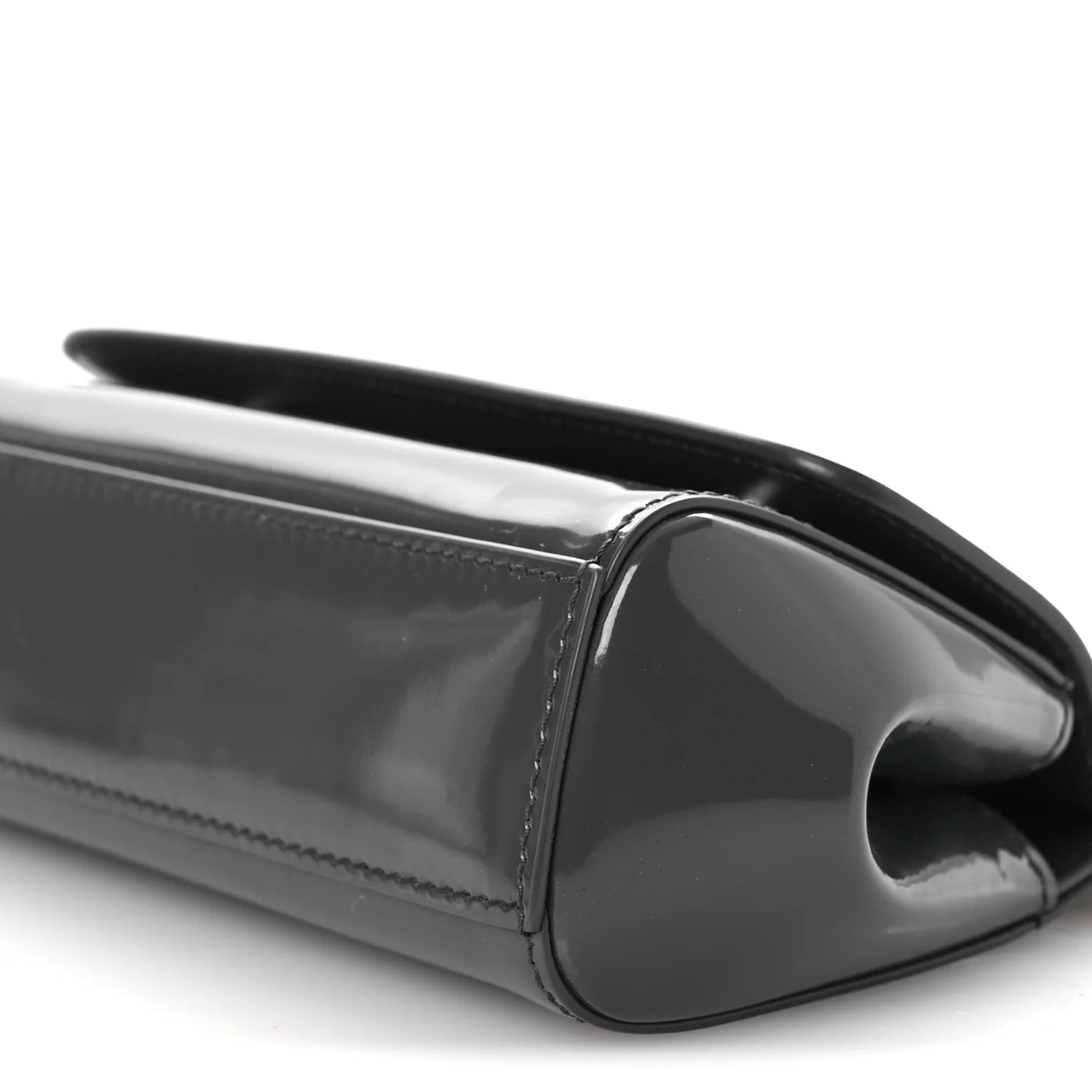 Patent Small Miss Sicily Satchel Grey