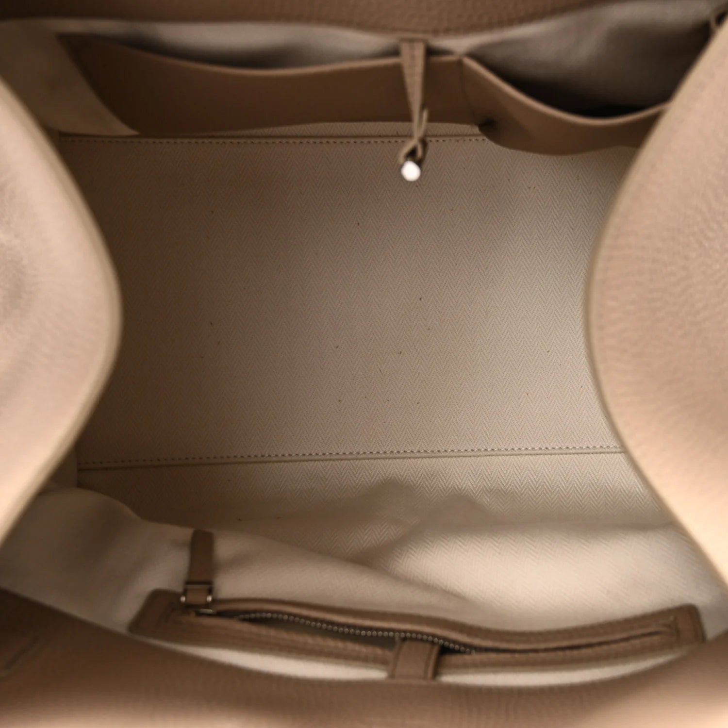 Matte Grained Calfskin Soft Margaux 15 Dark Taupe