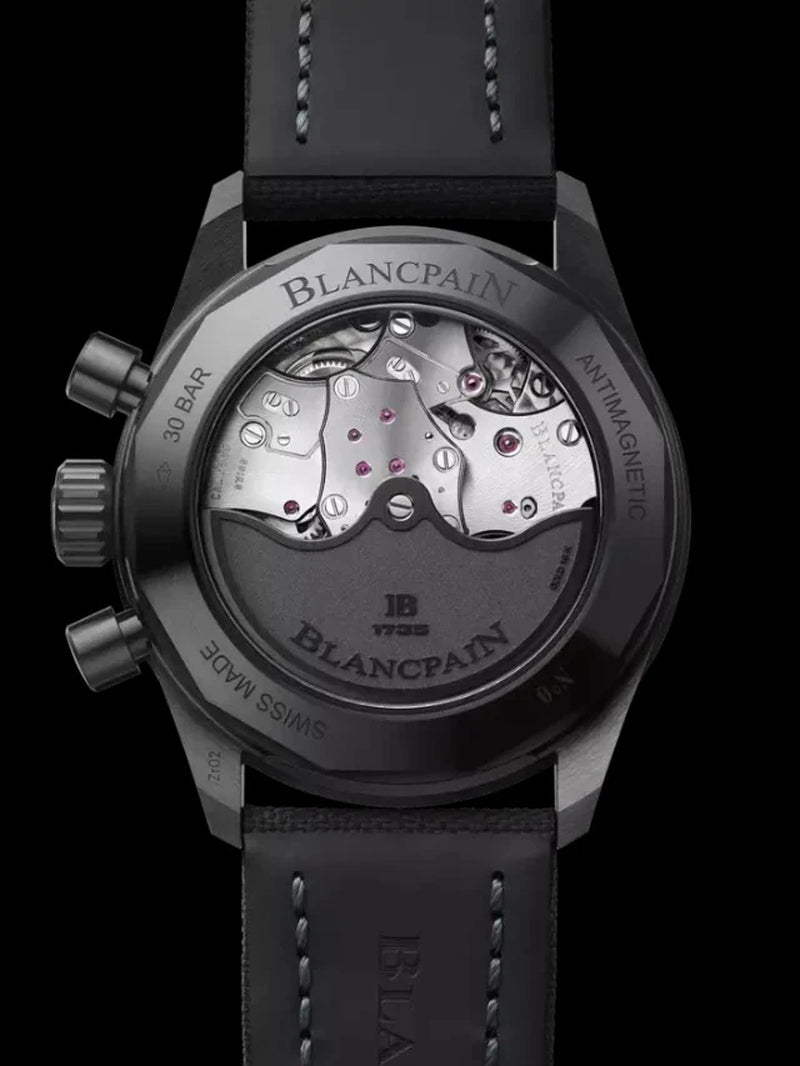 Unworn  Fifty Fathoms Bathyscaphe Chronographe Flyback, Black Ceramic, 43.6Mm, Ref# 5200-0153-B52A, Box and Papers