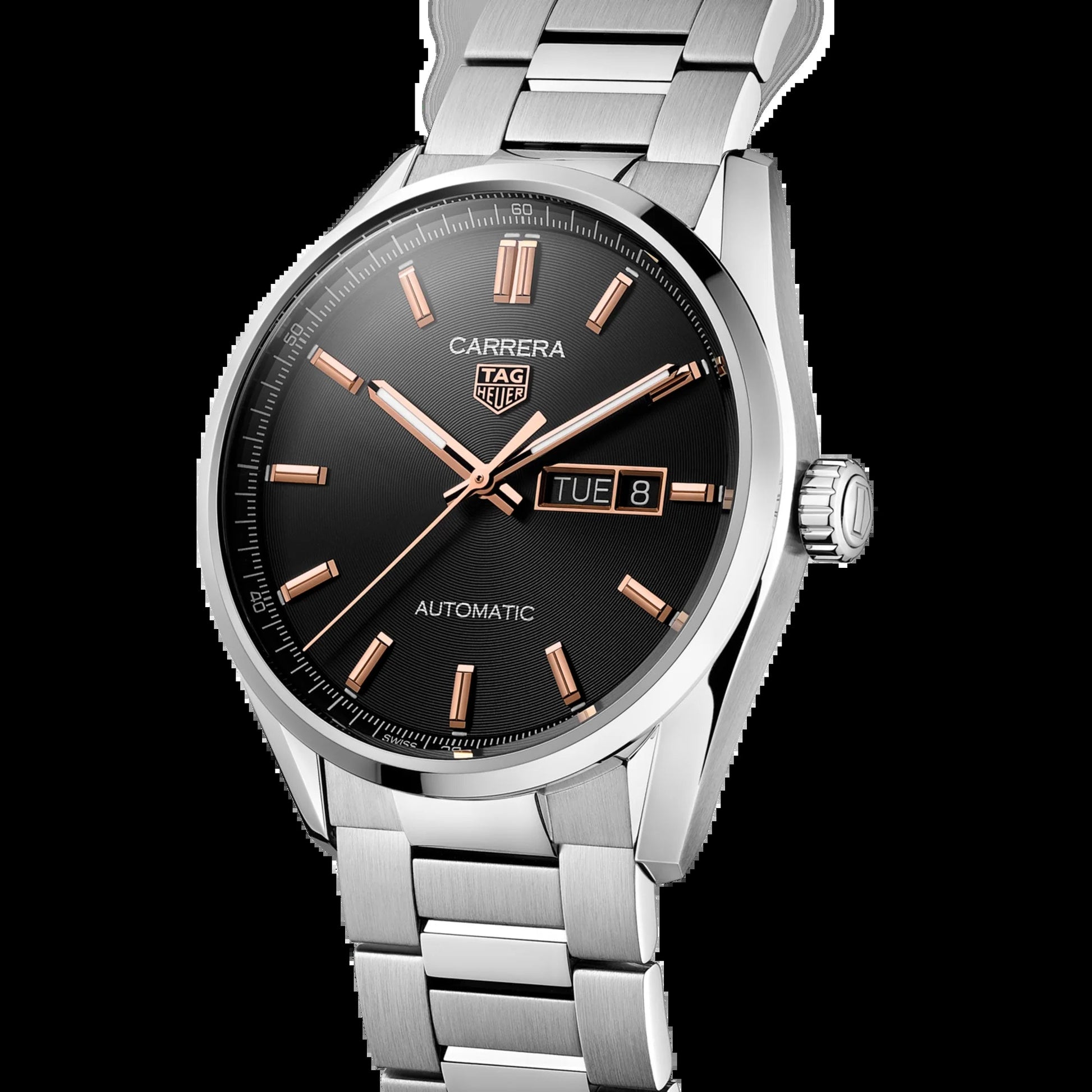 Unworn  Carrera Calibre 5 Day-Date, Stainless Steel, 41Mm, Ref# WBN2013.BA0640, Box & Papers